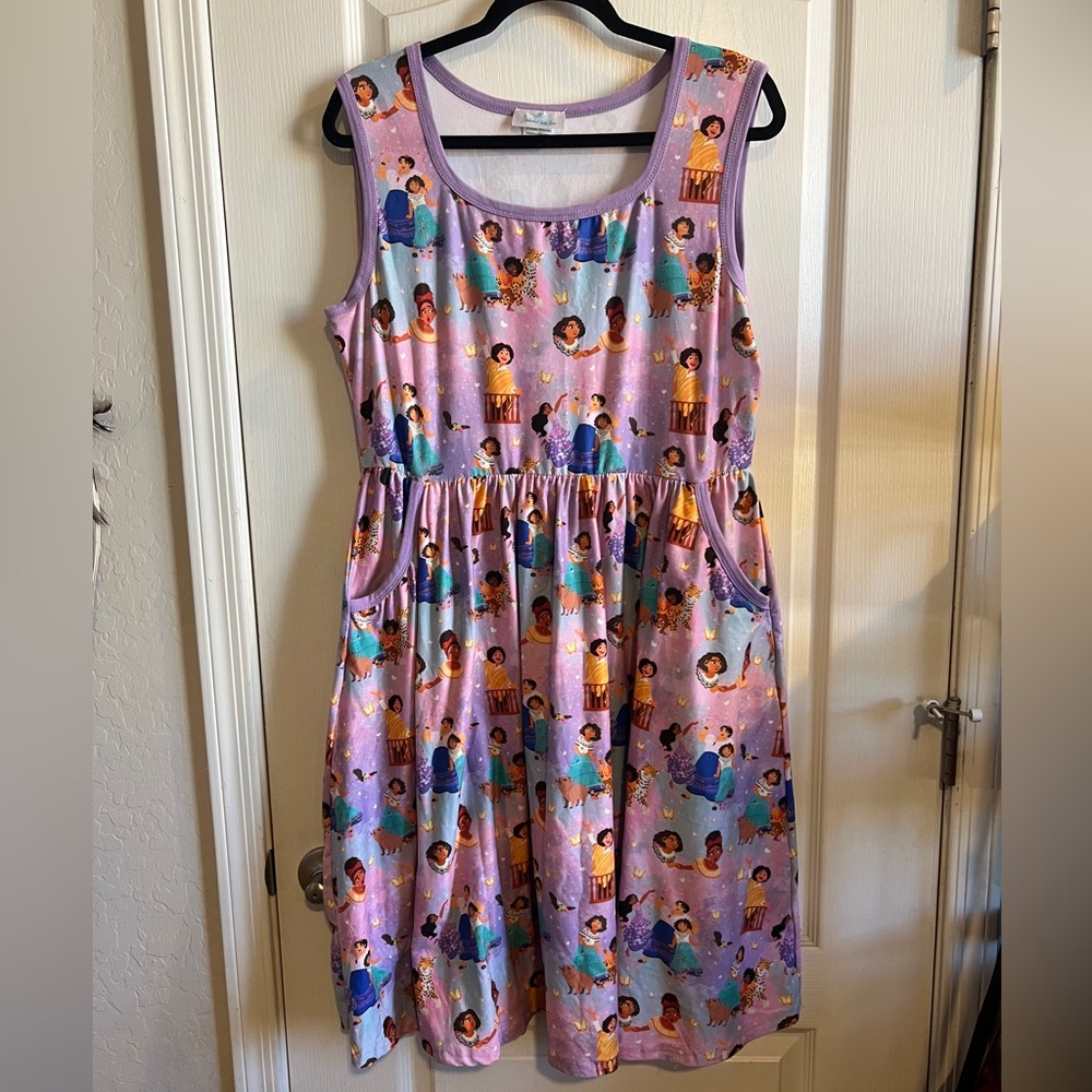 Purple Sleeveless Disney Encanto Dress